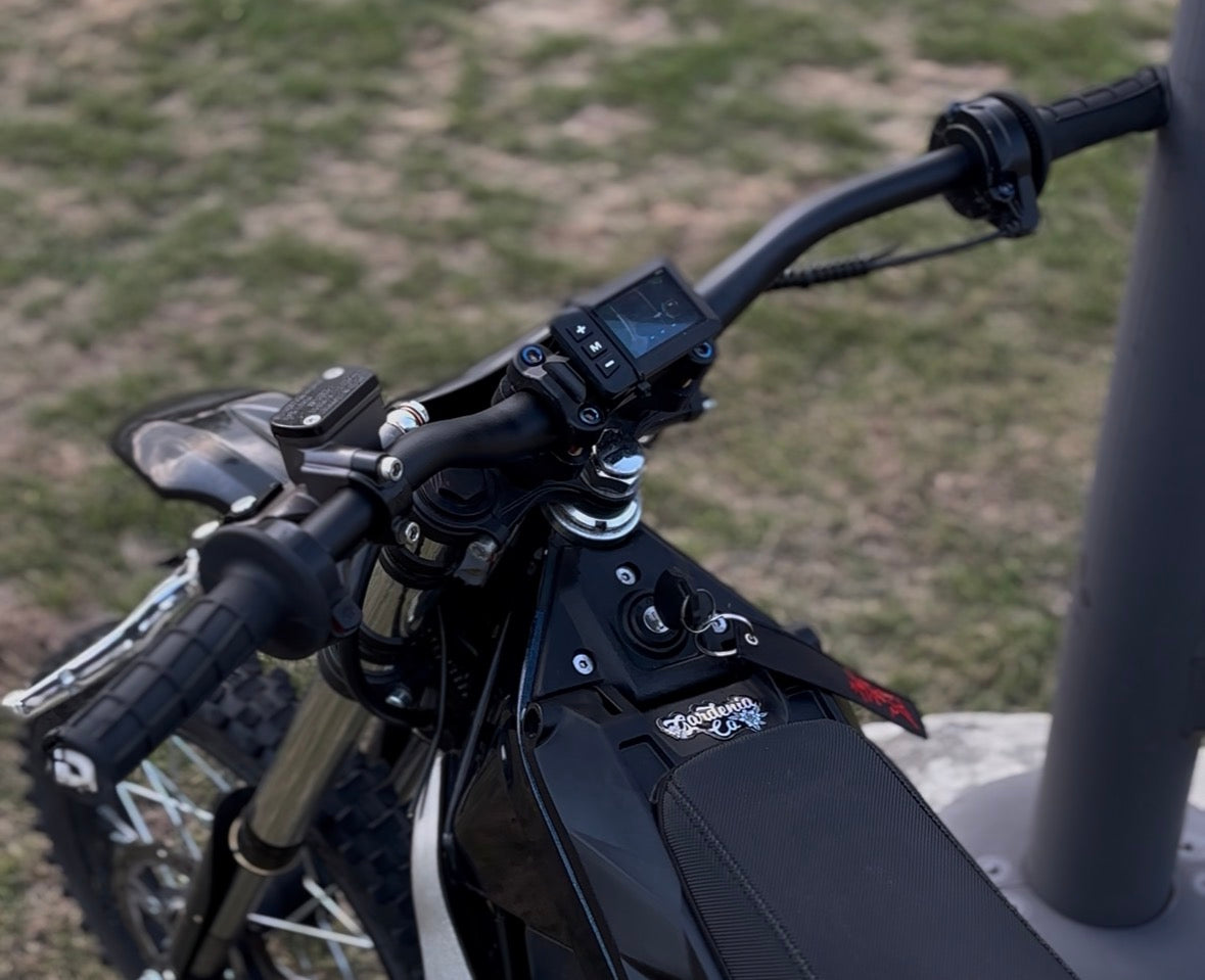 Upgraded yozma handlebars (lowered surron style) *MAY REQUIRE LONGER BOLTS*