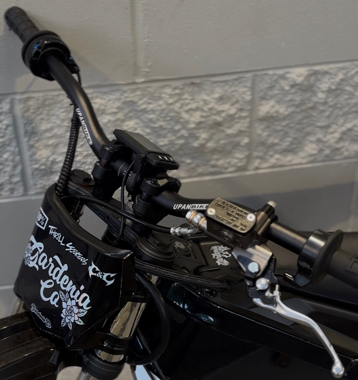 Upgraded yozma handlebars (lowered surron style) *MAY REQUIRE LONGER BOLTS*